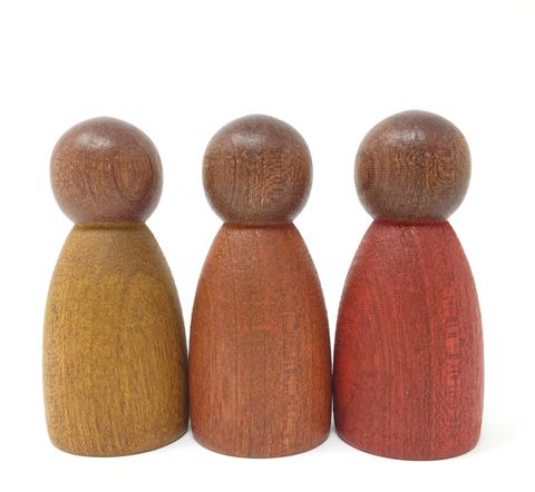 Grapat wooden toy children, warm colours