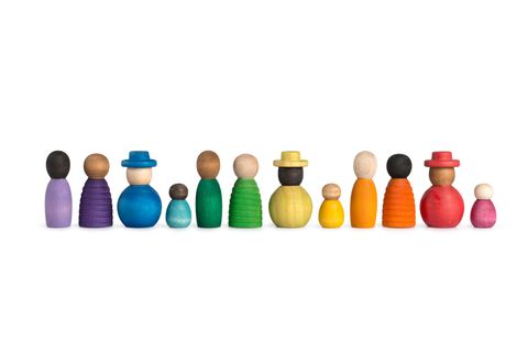 Jouets en bois Grapat 12 diverses figurines en bois