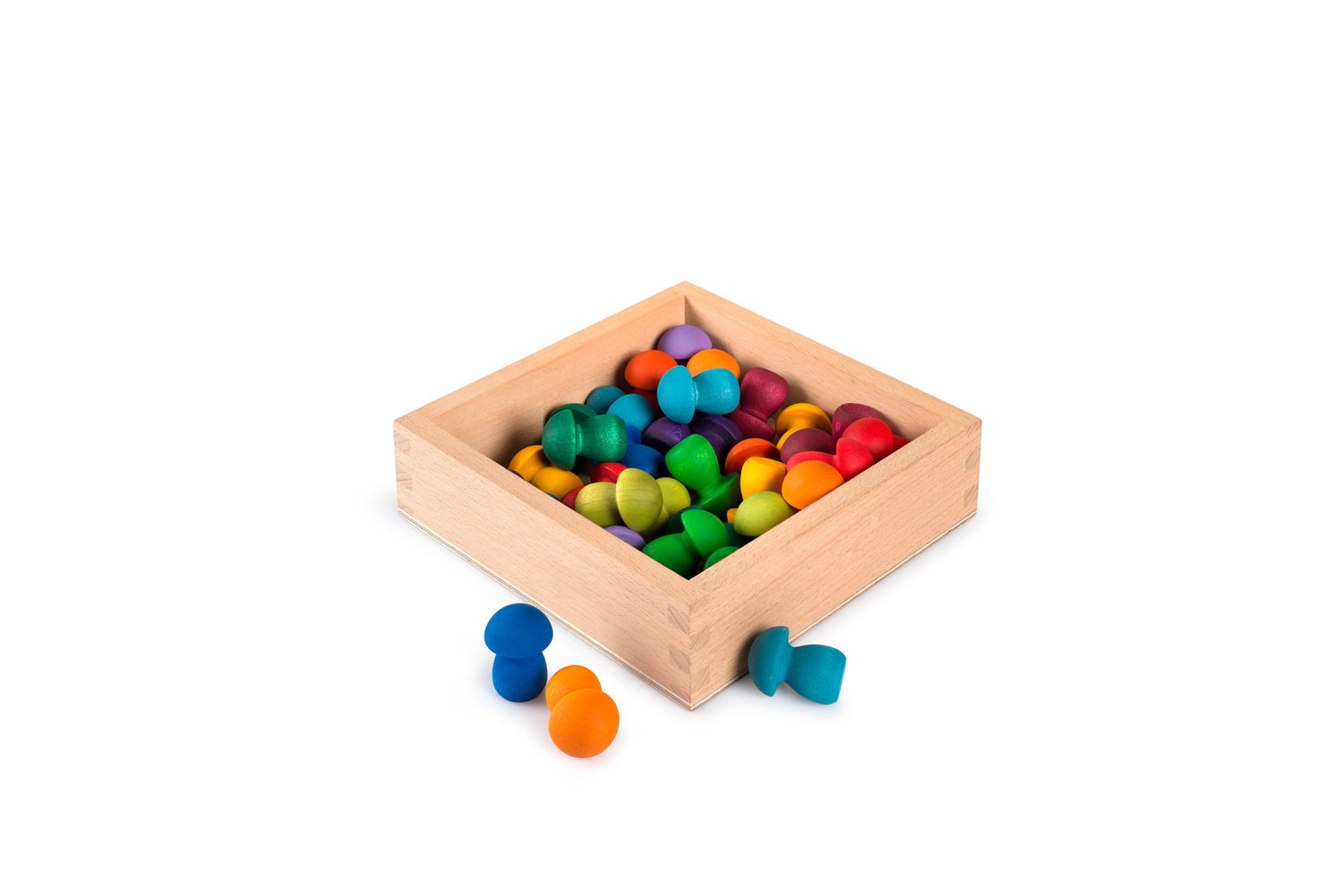 Caja de colección de juguetes de madera de Grapat
