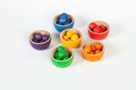 Grapat Wooden Toy Bowls & Marbles 