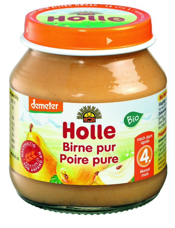 Petit pot Holle Demeter poire pure