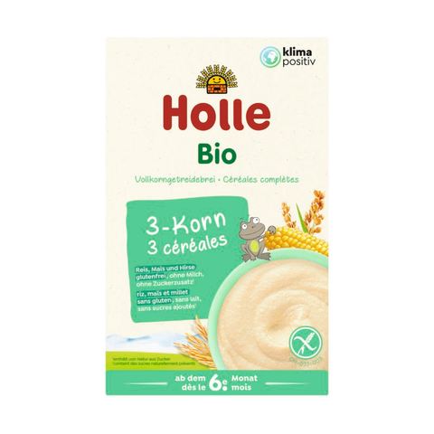 Holle Bouillie de céréales complètes bio 3 céréales