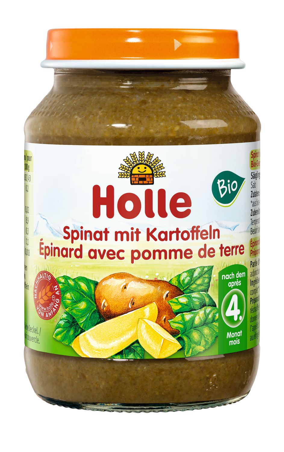 Holle Organic Jars Spinach with Potatoes