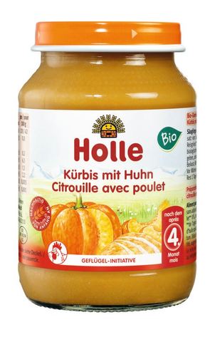 Kürbis mit Huhn