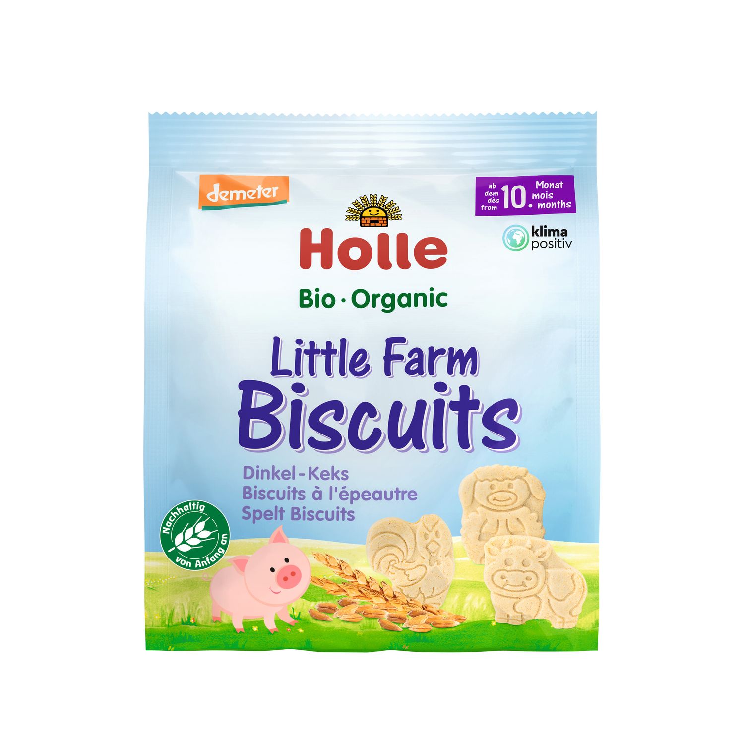 Holle Demeter Snack - Pequeñas galletas de granja de espelta