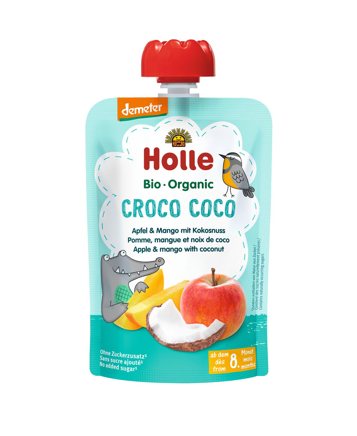 Holle Demeter Pouchy Croco Coco - Apple, Mango with Coconut