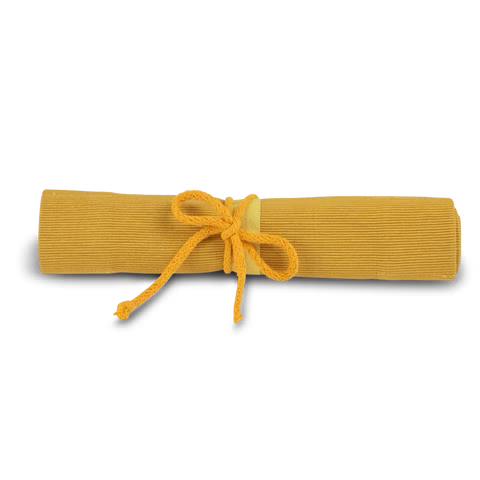 Astuccio per matite roll-up giallo, 16 pezzi