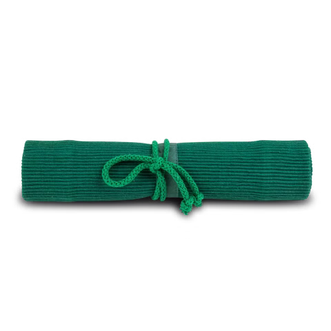 Astuccio avvolgibile per matite verde, 16s