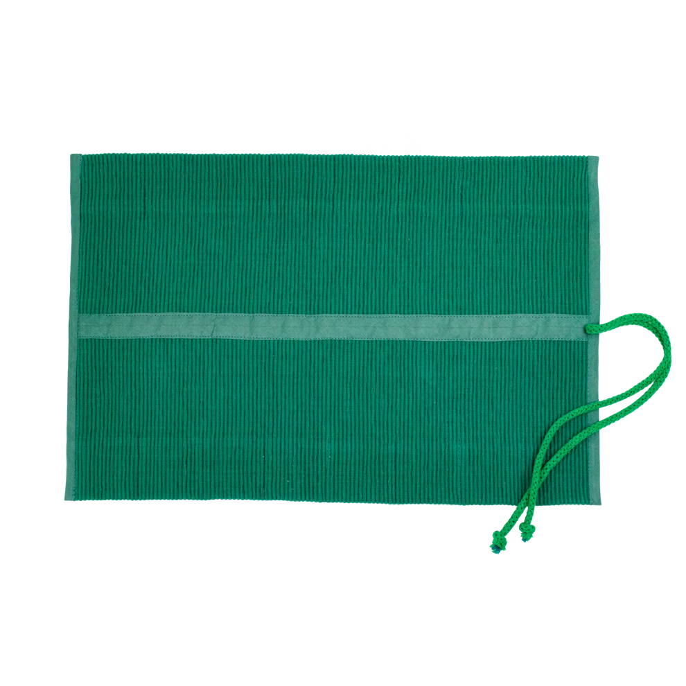 Astuccio avvolgibile per matite verde, 16s