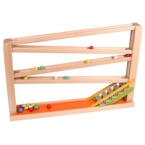 Ball track with chimes, colourful