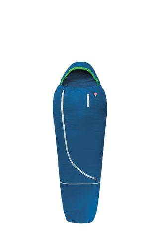 Kinderschlafsack mit Wollfüllung blau