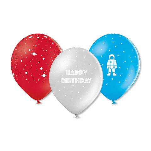 Globos Feliz Cumpleaños, Espacio 