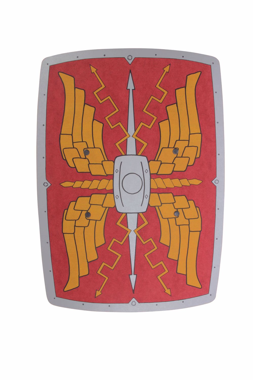 Escudo romano Alejo rojo