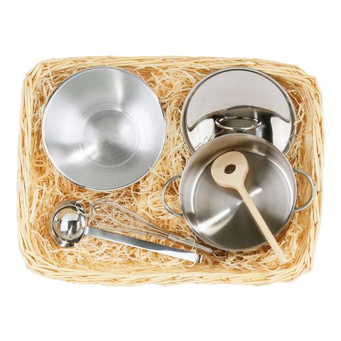 Set da cucina per bambini in cestino