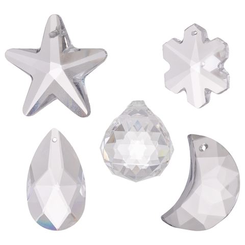 Juego de cristal con estrella