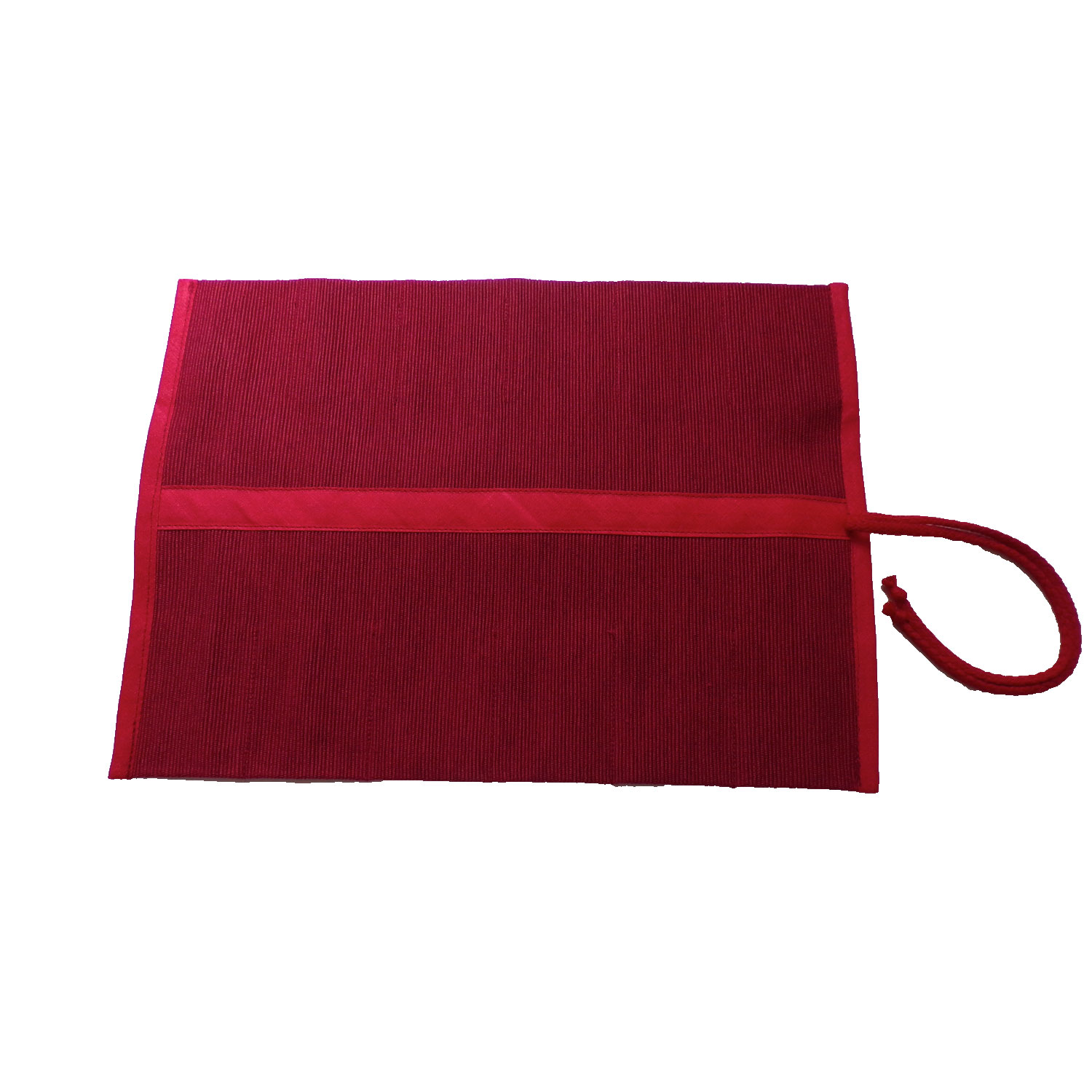 Roll-up pencil case red, 12s