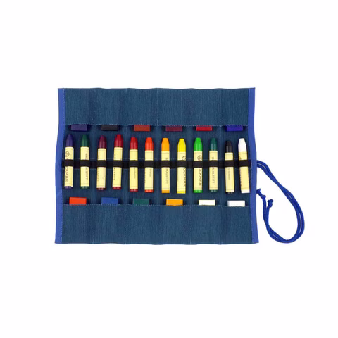 Astuccio per matite riempito blu, 12s