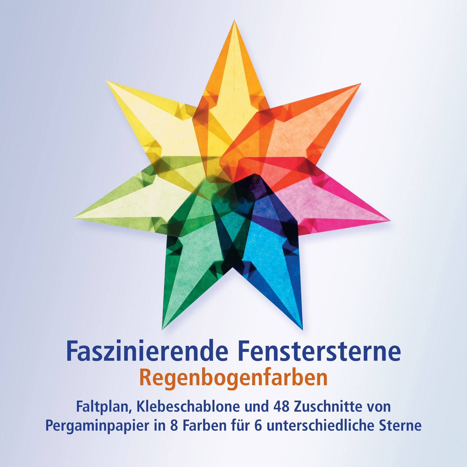 Faszinierende Fenstersterne Regenbogenfarben