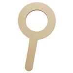 Wooden magnifying glass