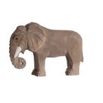 Wooden elephant figure