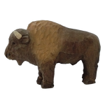 Wooden figure bison