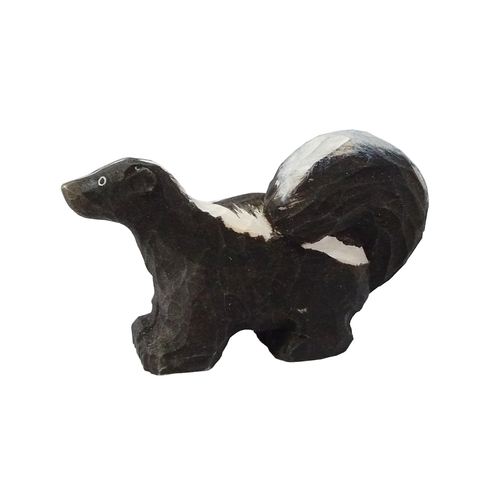 Wooden figure skunk