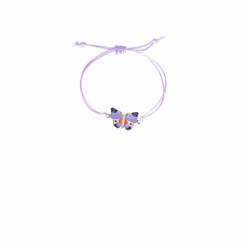 Armband Schmetterling Lila