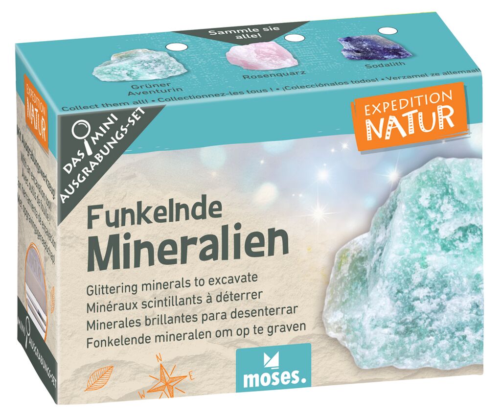 Mini excavation set Sparkling minerals