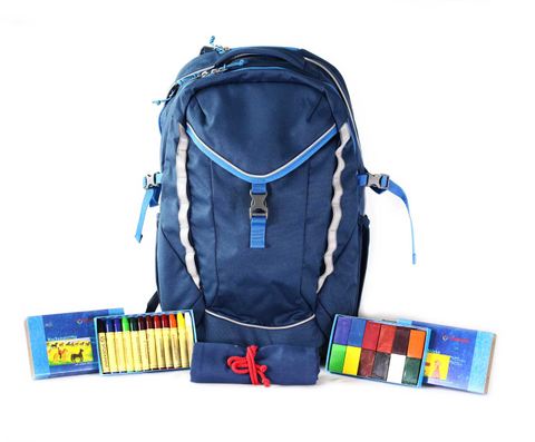 Creative 12 satchel set in blue