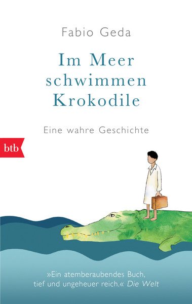 Im Meer schwimmen Krokodile