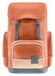 Schulrucksack chestnut-blush im Retro-Look