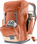 Schulrucksack chestnut-blush im Retro-Look