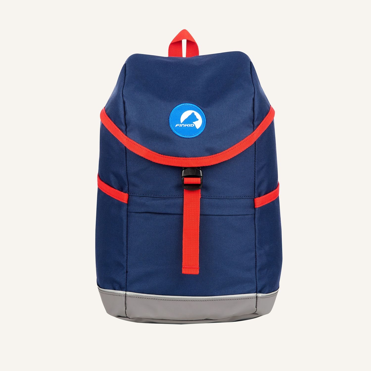 Kids outdoor rucksack, navy/red