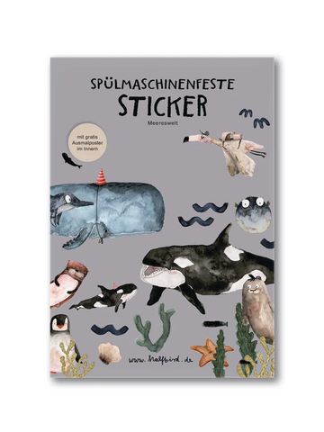 Spülmaschinenfeste Sticker Meereswelt