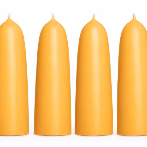 Konische Bienenwachskerze 12 cm, Ø 5 cm