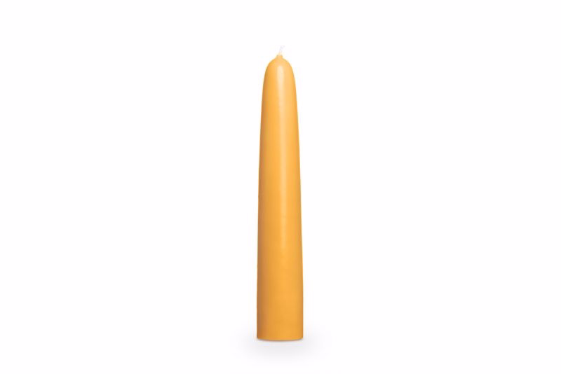 Conical beeswax candle 30 cm, Ø 5 cm