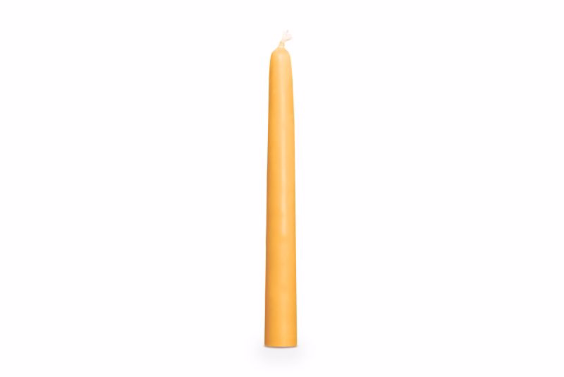 Bougies en cire d'abeille, 7 pièces, naturel