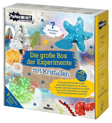 Die große Box der Experimente mit Kristallen