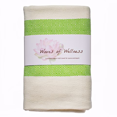 Strandtuch aus Bio-Baumwolle, zweifarbig