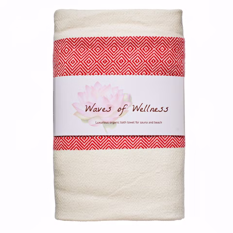 Strandtuch aus Bio-Baumwolle, zweifarbig