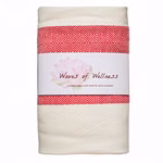 HängemattenGlück Strandtuch aus Bio-Baumwolle zweifarbig in 7 Farbkombinationen _31629 weiß-rot Strandtuch aus Bio-Baumwolle, zweifarbig weiß-rot