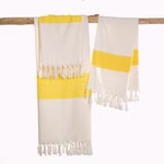 Organic cotton beach towel, two-coloured undefined