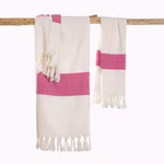 Toalla de playa de algodón ecológico, bicolor undefined Toalla de playa de algodón ecológico, bicolor undefined