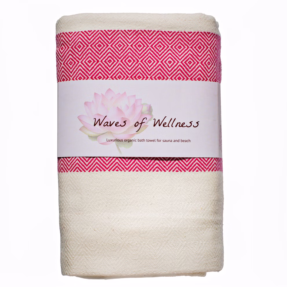 Toalla de playa de algodón ecológico, bicolor undefined Toalla de playa de algodón ecológico, bicolor undefined