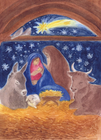 Ansichtkaart De heilige nacht 