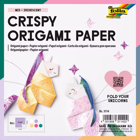 Irisierendes Origami Papier MIX