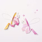 Irisierendes Origami Papier Gepunktet