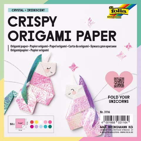 Irisierendes Origami Papier CRYSTAL