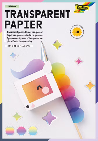 Regenbogen-Transparentpapier