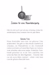 Eine Schwarz-Weiß-Illustration eines Kessels und eines Kochtopfs erscheint über dem deutschen Text "Zutaten für eine Hexenlaborparty" in Die Geburtstagsbande. Auf die Plätze fertig feiern! Band 1 von Fischer Sauerländer. Es folgt eine Anleitung für Geheimt